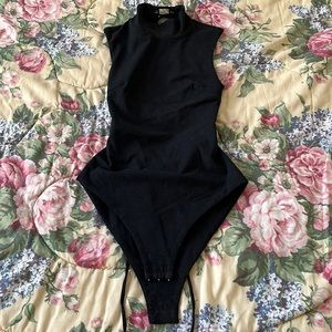 I.AM.GIA turtleneck bodysuit with corset back